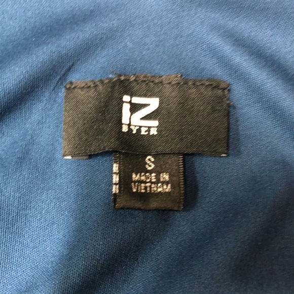 Iz Byer Size Small Blue Faux Wrap High Low Dress NWT - Picture 3 of 5